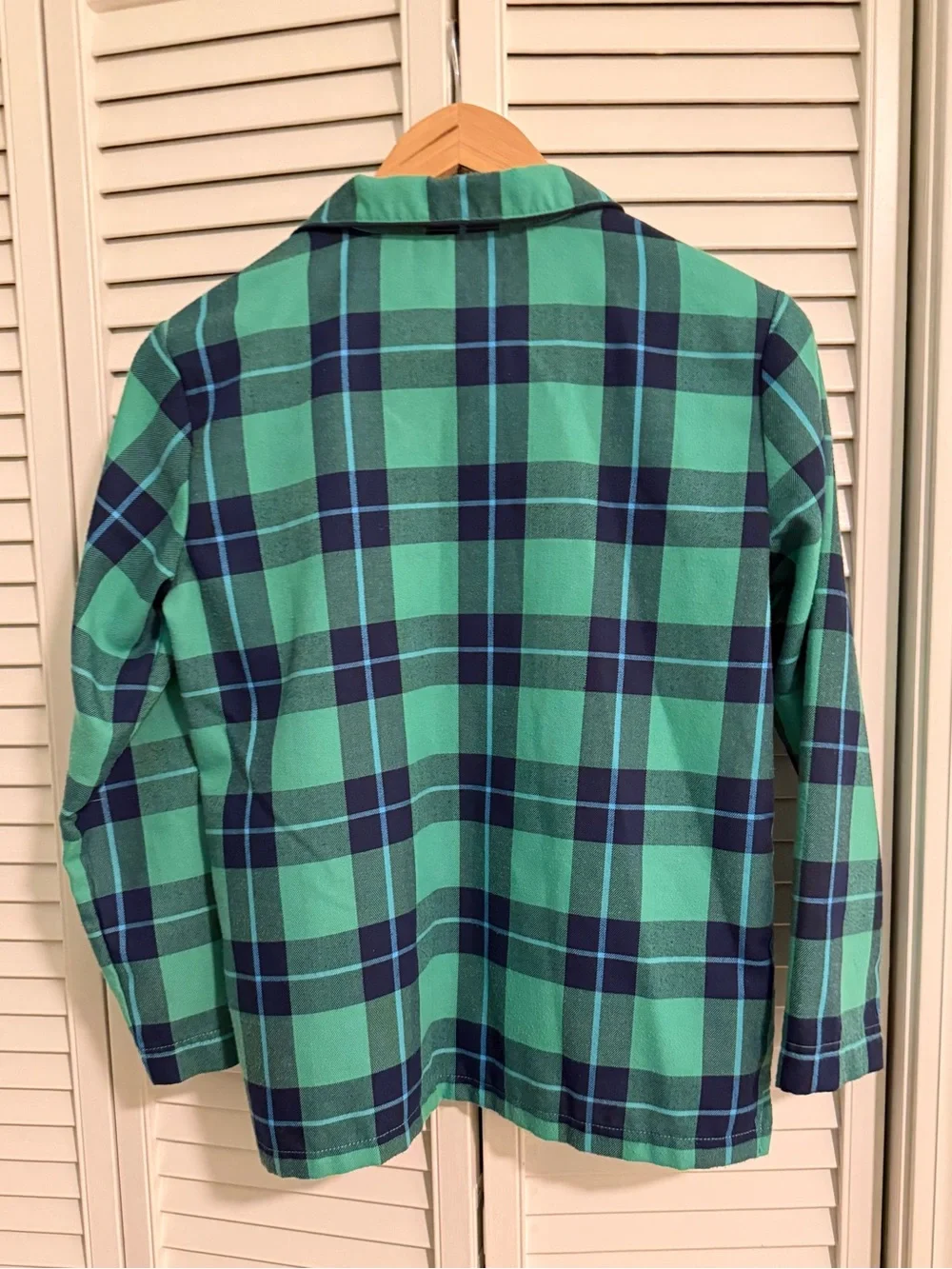 Primary Plaid Flannel Pajama Set